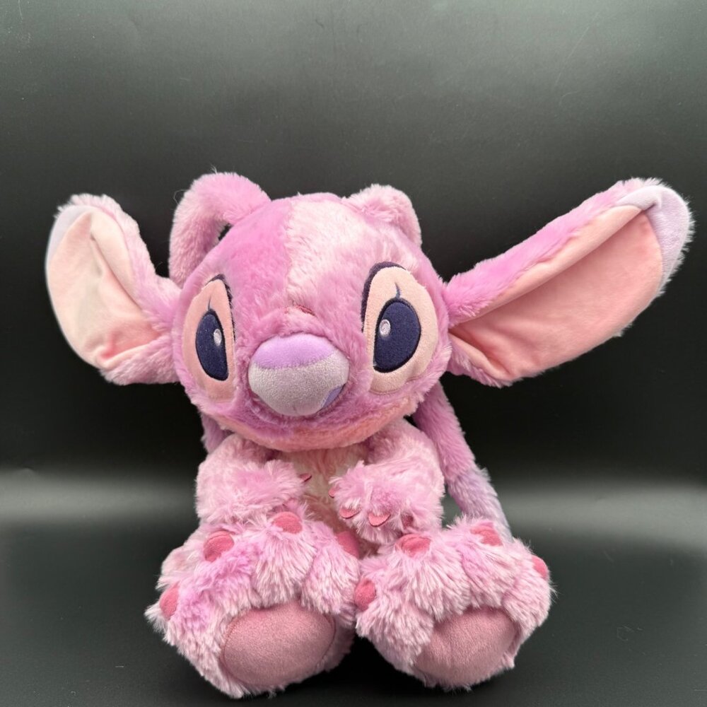 Disney Parks Angel Plush Stuffed Animal Toy Lilo Stitch Soft Pink Alien 13"